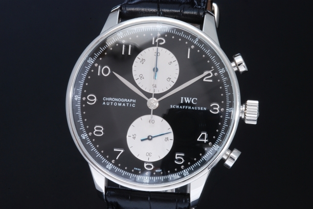 IWC　IW371404　ポルトギーゼ　クロノグラフ　オートマ　黒