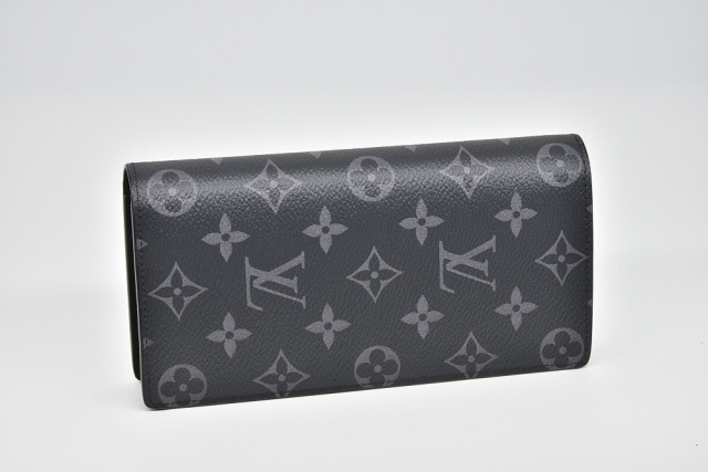 ヴィトン モノグラム エクリプス　ポルトフォイユ・ブラザ 二つ折り長財布約10cm×19cm×2cm
