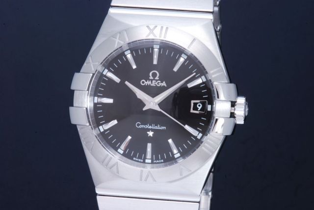 【OMEGA】オメガ コンステレーション 123.10.35.60.01.001 ステンレススチール クオーツ アナログ表示 メンズ 黒文字盤 腕時計