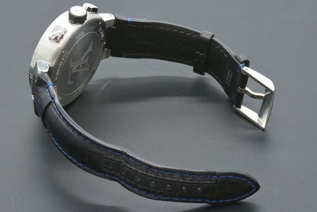 VUITTON タンブール クロノグラフQ102V0ブルー - 時計