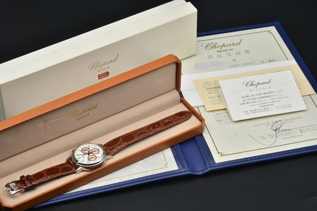 ショパール CHOPARD 16/8316 ミッレミリア 1997 限定1000本 メンズ クロノグラフ SS/レザー オートマ【OH済・正規品】