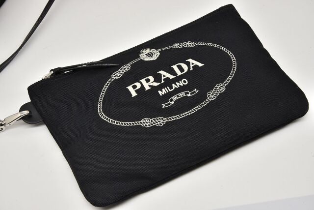 バイデン大統領】 PRADA プラダ カナパ クリア 2way ショルダーバッグ