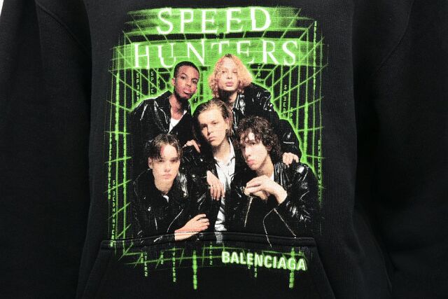 ブラックバレンシアガ 18AW SPEED HUNTERS Tシャツ Mサイズ ブラック