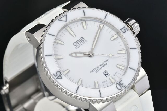 ORIS オリス アクイス・デイト 01 733 7653 4156-07 ステンレス 裏スケ 