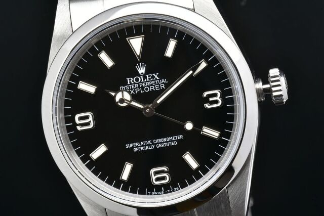 ロレックス ROLEX エクスプローラーⅠ オイスターパーペチュアル 腕時計 時計 ステンレススチール 14270 メンズ