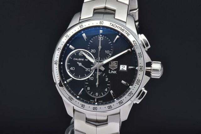 タグホイヤー リンク クロノグラフ 腕時計 時計 ステンレススチール CAT2010 自動巻き メンズ 1年保証 TAG HEUER