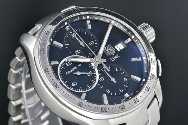 タグホイヤー リンク クロノグラフ 腕時計 時計 ステンレススチール CAT2010 自動巻き メンズ 1年保証 TAG HEUER