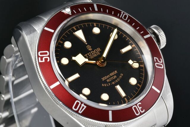 チューダー チュードル TUDOR ヘリテージ ブラックベイ 79220R メンズ SS オートマ 2824 ダイバー 赤ベゼル 黒文字盤