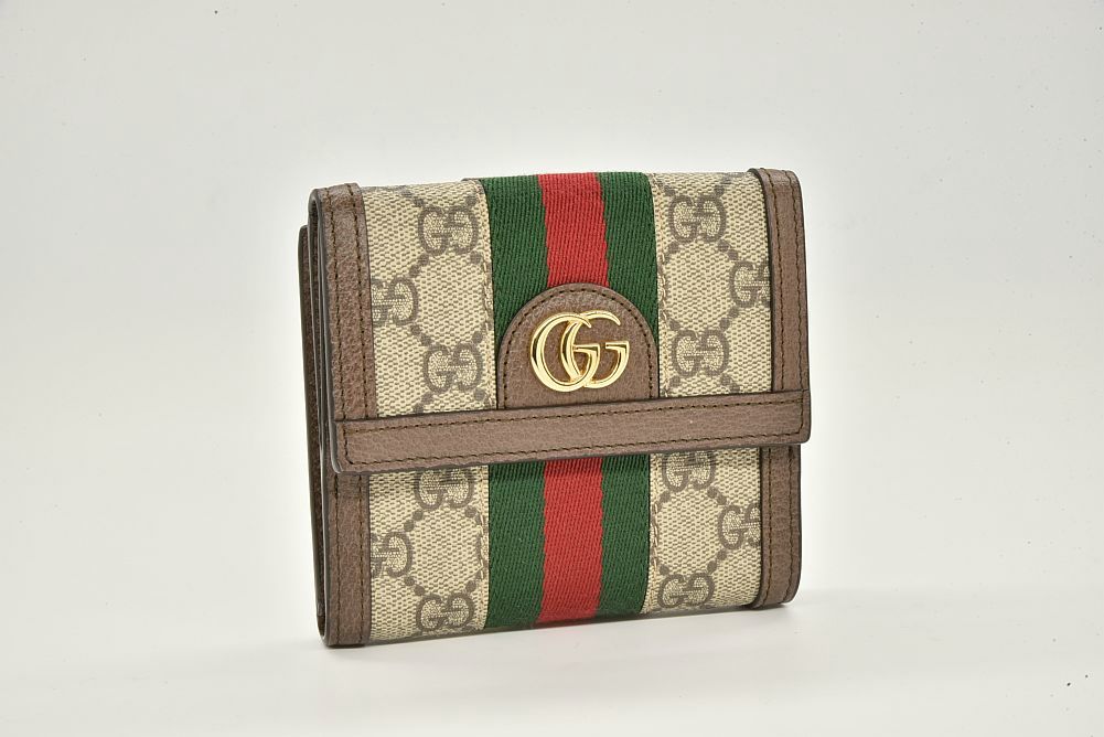 完売 GUCCI グッチ 折り畳み財布 フレンチフラップウォレット 小物 